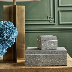 Faux Shagreen Box