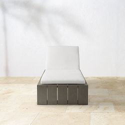 Larnaca Outdoor Grey Teak Chaise