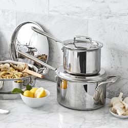 All-Clad D5® Stainless-Steel Saucepan, Set of 2