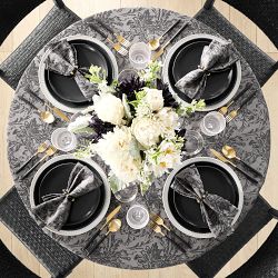 Damask Round Tablecloth