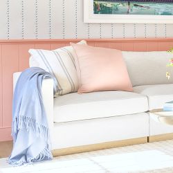 European Solid Grand Cashmere Throw