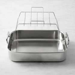 Hestan Provisions Polished Stainless-Steel Classic Roaster with Rack
