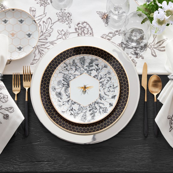 Honeycomb Bee Salad Plates