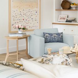 Morris &amp; Co. x Williams Sonoma Home Reversible Performance Pillow Cover, Larkspur