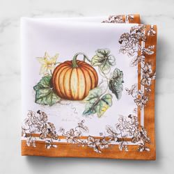 Plymouth Pumpkin Napkins, Set of 4