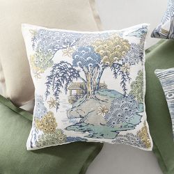 Scalamandré x Williams Sonoma Home Sea of Trees Printed Pillow Cover