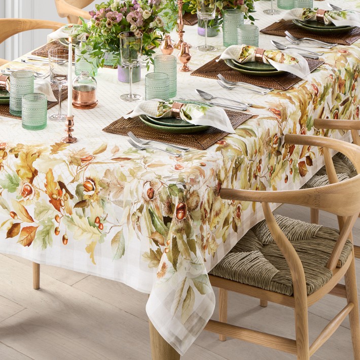 williams sonomaテーブルクロス Chestnut Tablecloth | Williams Sonoma