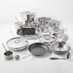 All-Clad D5 Stainless-Steel 30-Piece Cookware Set