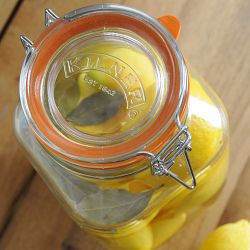 Kilner Square Clip Top Jar, 51oz, Set of 4