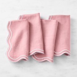 AERIN x Williams Sonoma Scalloped Napkins, Set of 4