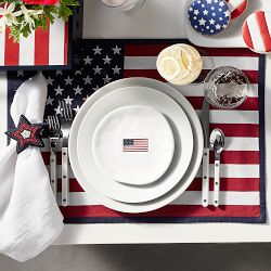 American Flag Appetizer Plates