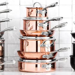 Williams Sonoma Thermo-Clad™ Copper 10-Piece Cookware Set