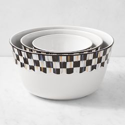 MacKenzie-Childs Courtly Check Everyday Mixing Bowls, Set of 3