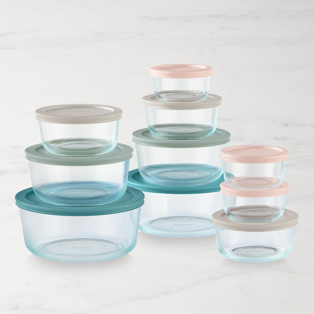 Pyrex Simply Store 20-Piece Round Glass Storage Set