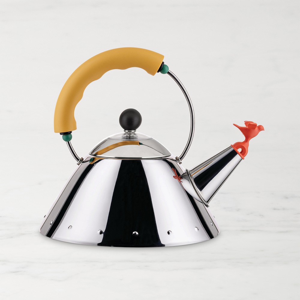Alessi Michael Graves 9093 Stainless-Steel Tea Kettle - Yellow