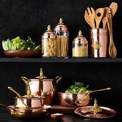 Ruffoni Olivewood Utensils with Utensil Holder, Set of 6