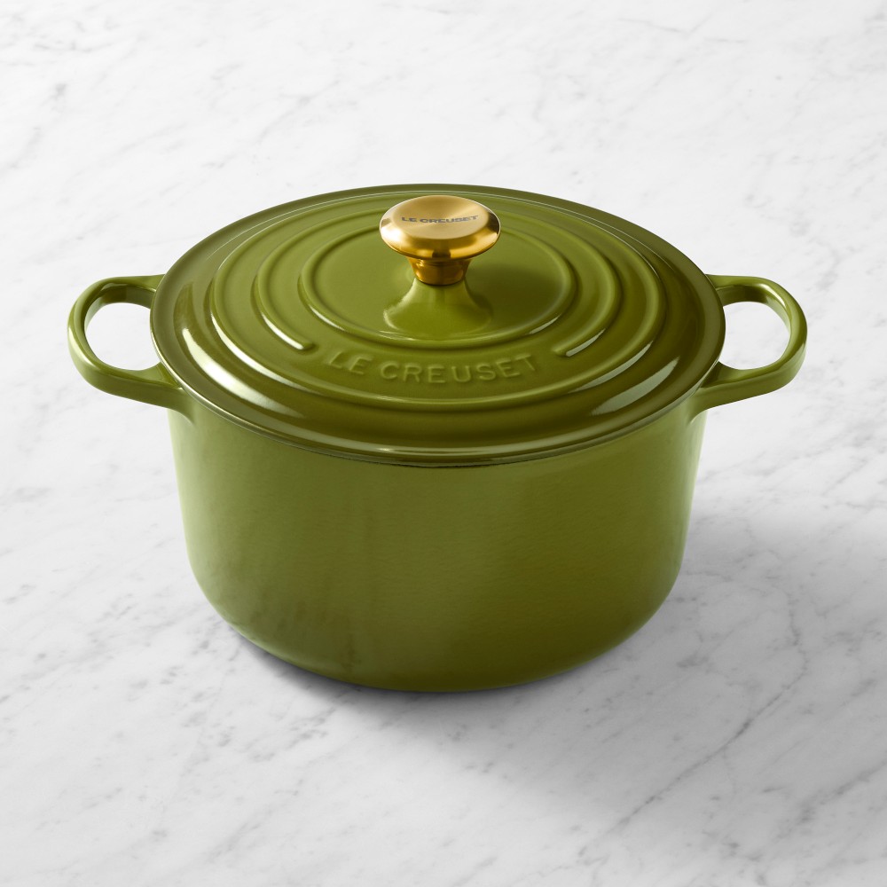 Le Creuset Signature Enameled Cast Iron Deep Round Oven, 6 1/2-Qt. - 6 1/2-Qt., Olive