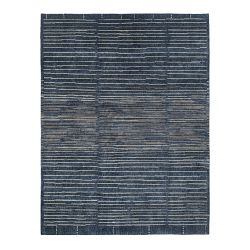 Alto Performance Handknotted Rug, 3' X 10', Navy