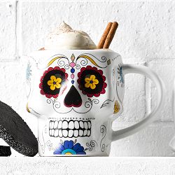 Day of the Dead Skull Figural Mugs