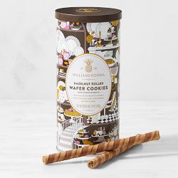 Williams Sonoma Signature Tin, Hazelnut Rolled Wafer Cookies