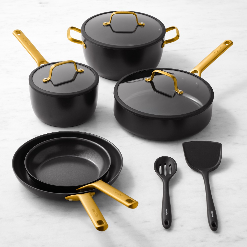 GreenPan™ Reserve Pro Ceramic Nonstick 10-Piece Cookware Set - Black