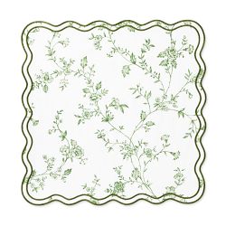 AERIN x Williams Sonoma Scalloped Floral Napkins, Set of 4