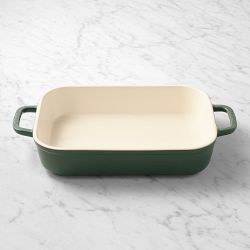 Le Creuset San Francisco Stoneware Rectangle Baking Dish, 4-Qt., Foret