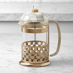 MacKenzie-Childs French Press, Sterling Check