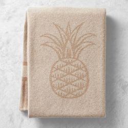 Carmine Pineapple Cashmere Throw