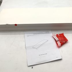 OPEN BOX: Hold Everything Floating Shelves, White, Short