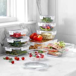 Hold Everything Rectangular Glass Food Storage Containers, 10-Piece Set