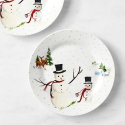 Open Kitchen by Williams Sonoma Snowy Day Appetizer Plates, Set of 4