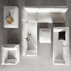 Laguna Coffee Table Ottoman (57")