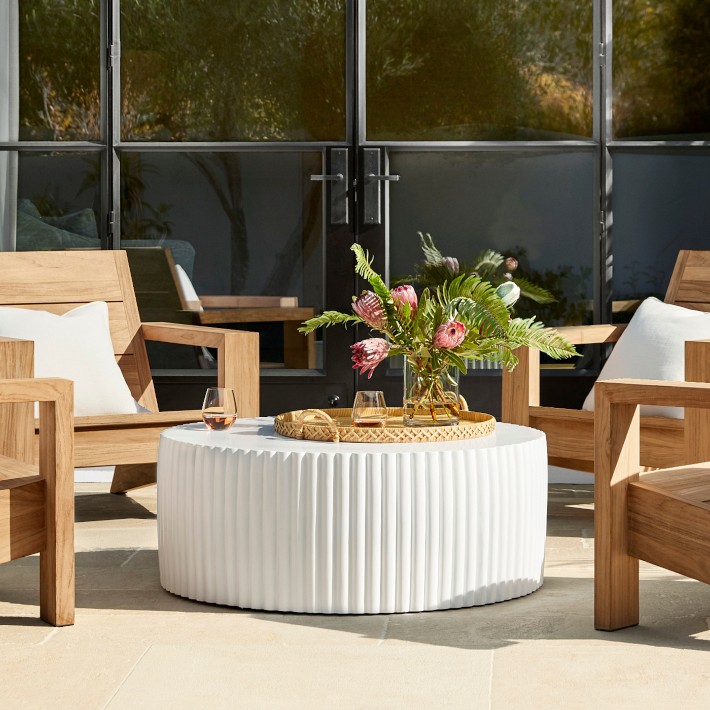 Tropea Fluted Round Coffee Table 42