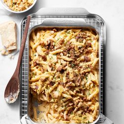 Williams Sonoma Signature Thermo-Clad™ Stainless-Steel Ovenware Lasagna Baker, 17" x 11"