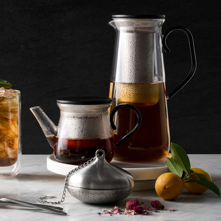 Tea Infuser Pot Glass 18.5oz | Williams Sonoma