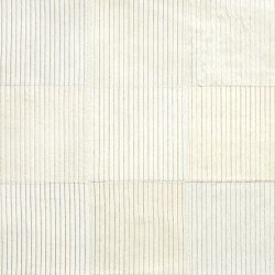 Laser Lines Hide Rug Swatch, 18" X 18", Natural