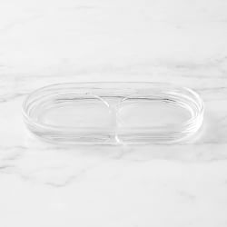 Hold Everything Glass Soap & Lotion Caddy, Clear