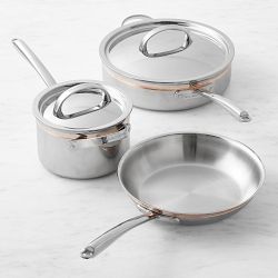 Williams Sonoma Thermo-Clad Copper Pro 5-Piece Cookware Set