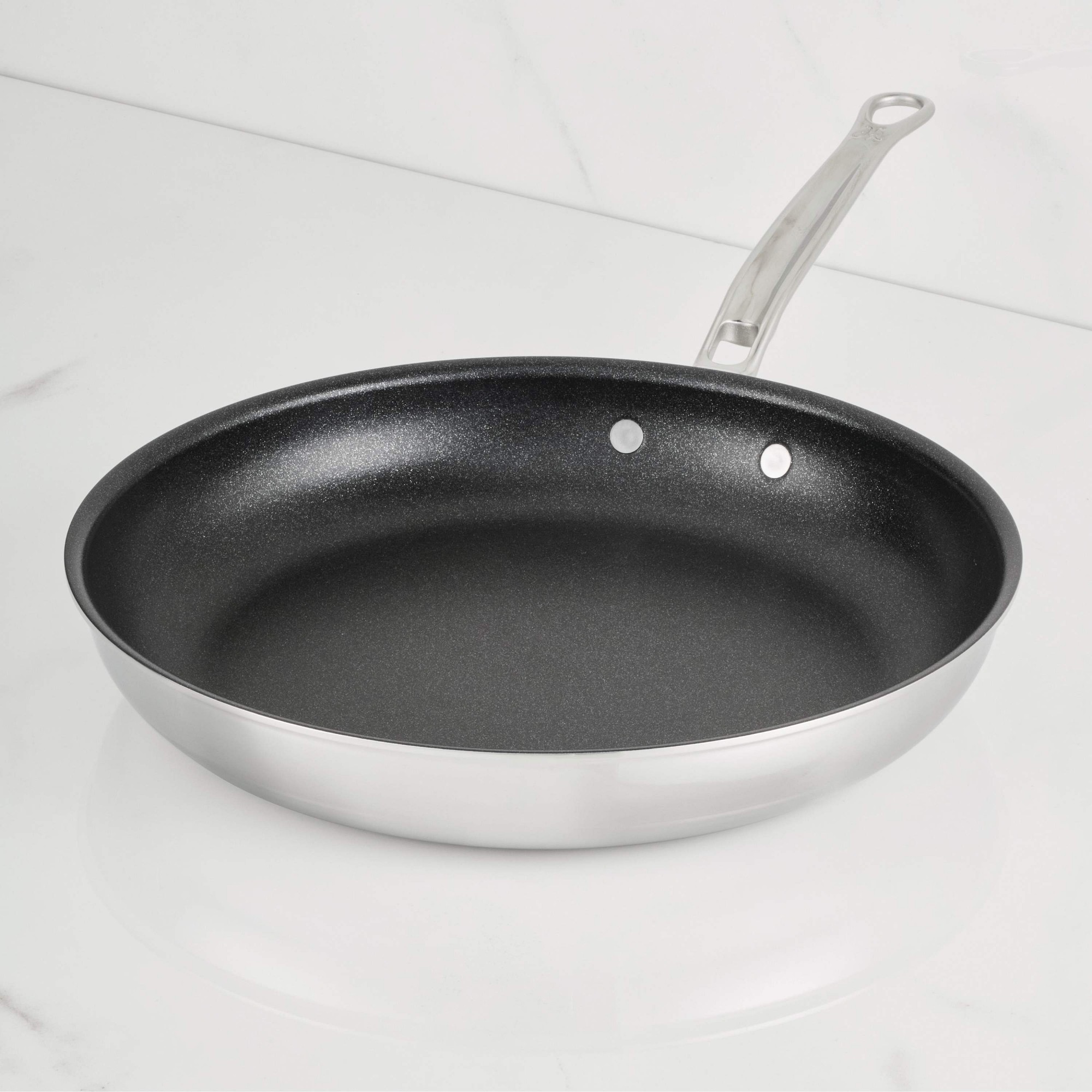 Hestan ProBond Luxe Professional Clad Stainless-Steel TITUM Nonstick Skillets Simolary simolary.com
