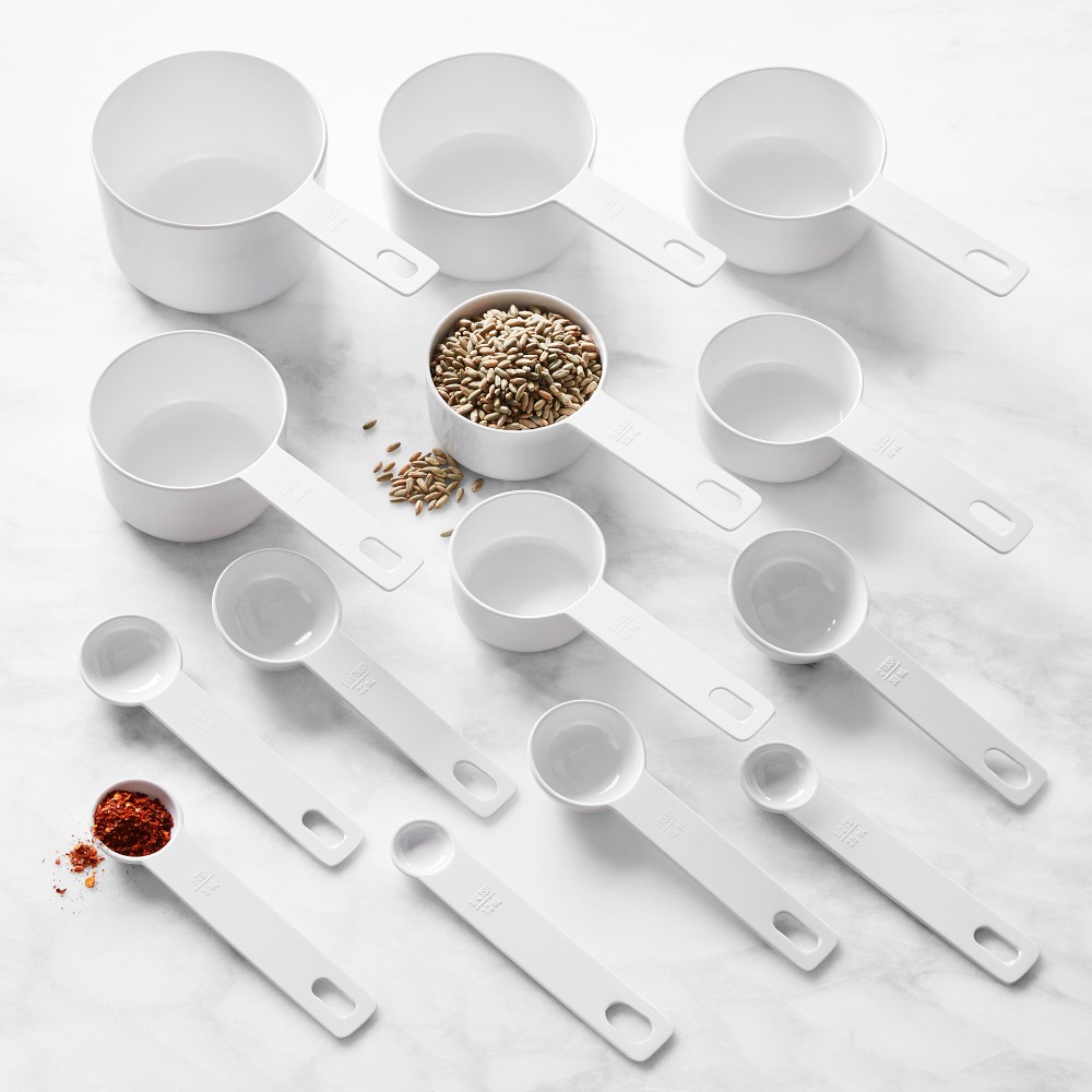 Williams Sonoma Round Melamine Measuring Cups & Spoons