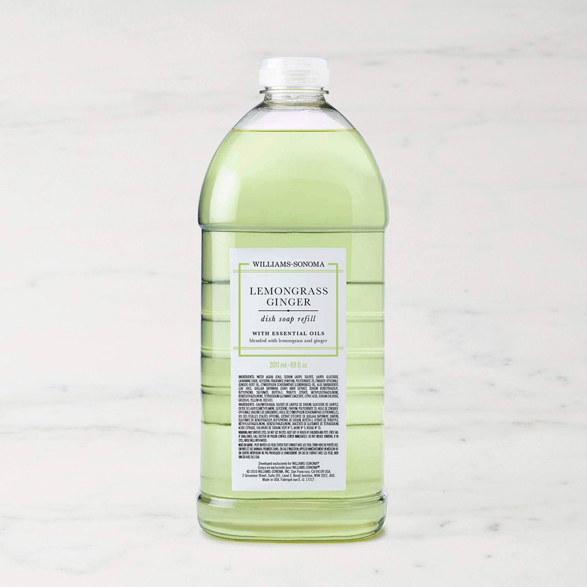 Williams Sonoma Lemongrass Ginger Dish Soap Refill - 68oz