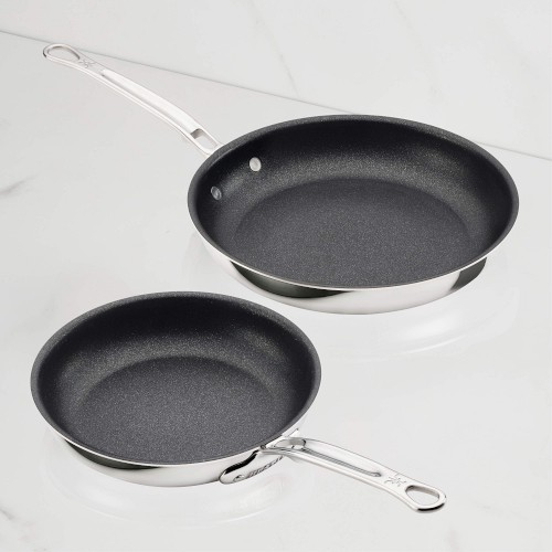 Hestan ProBond Luxe Professional Clad Stainless-Steel TITUM Nonstick Skillet, Set of 2 Simolary simolary.com
