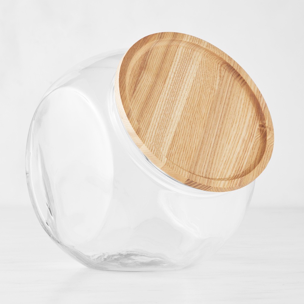 Hold Everything Angled Glass Jar