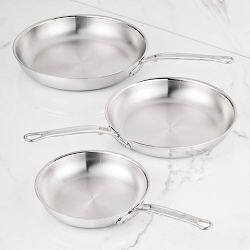 Hestan ProBond Luxe Professional Clad Stainless-Steel 3-Piece Skillet Set