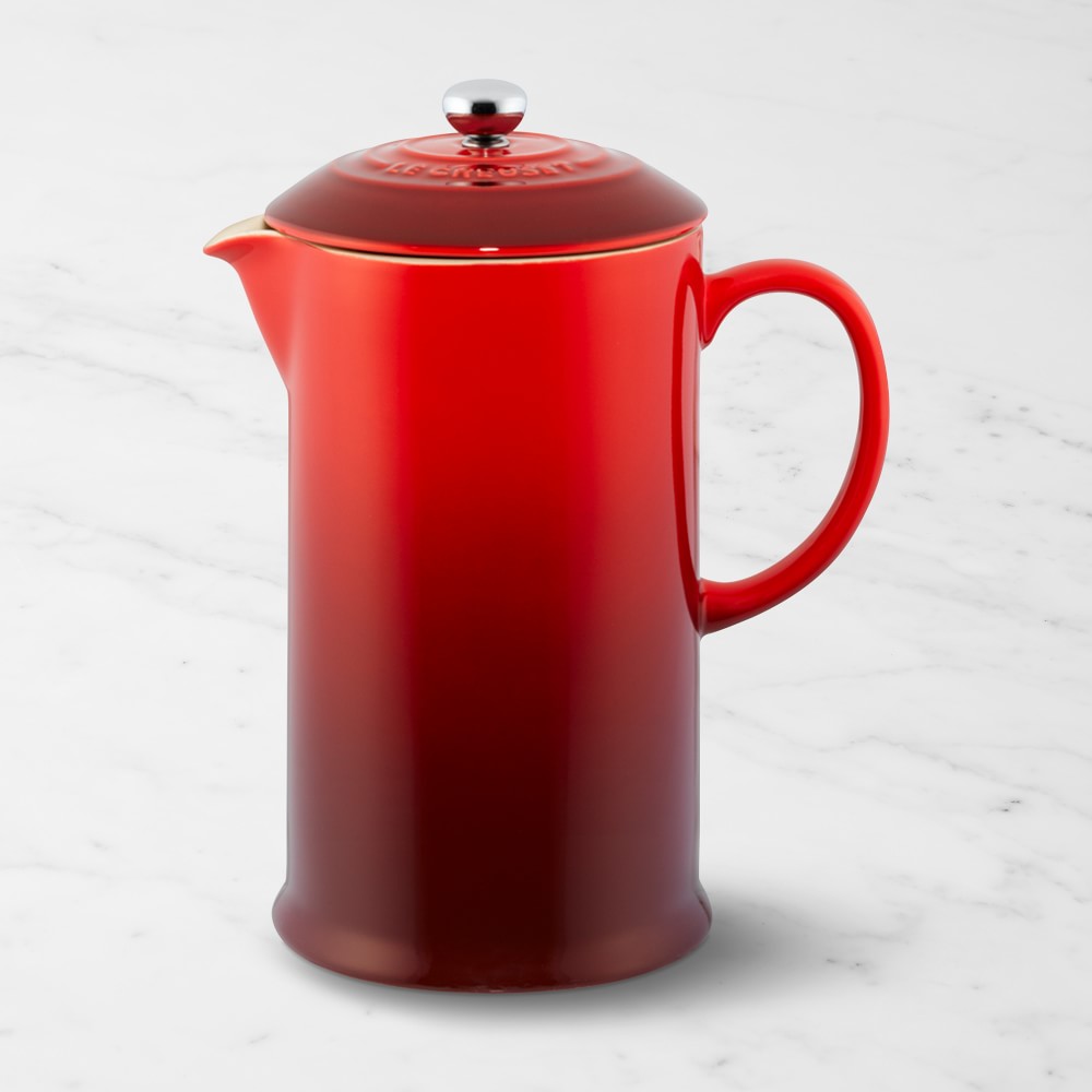Le Creuset Café Stoneware French Press - Red