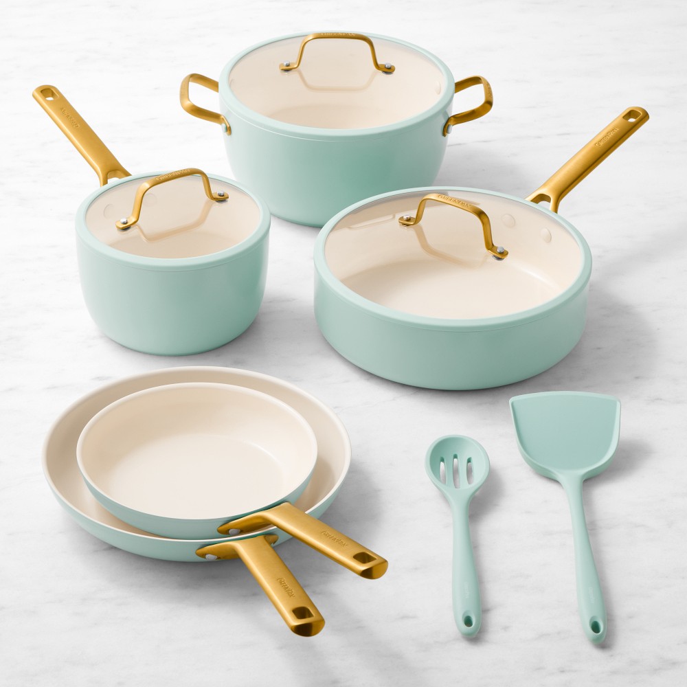 GreenPan™ Reserve Pro Ceramic Nonstick 10-Piece Cookware Set - Seaside