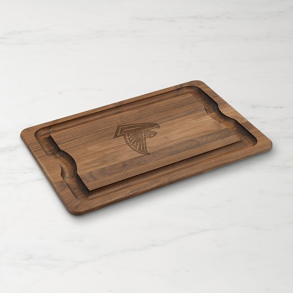 NFL Team Cutting & Carving Board, Walnut - Falcons