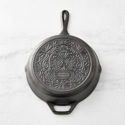Lodge Seasoned Cast Iron Sugar Skull Skillet, 10 1/4"