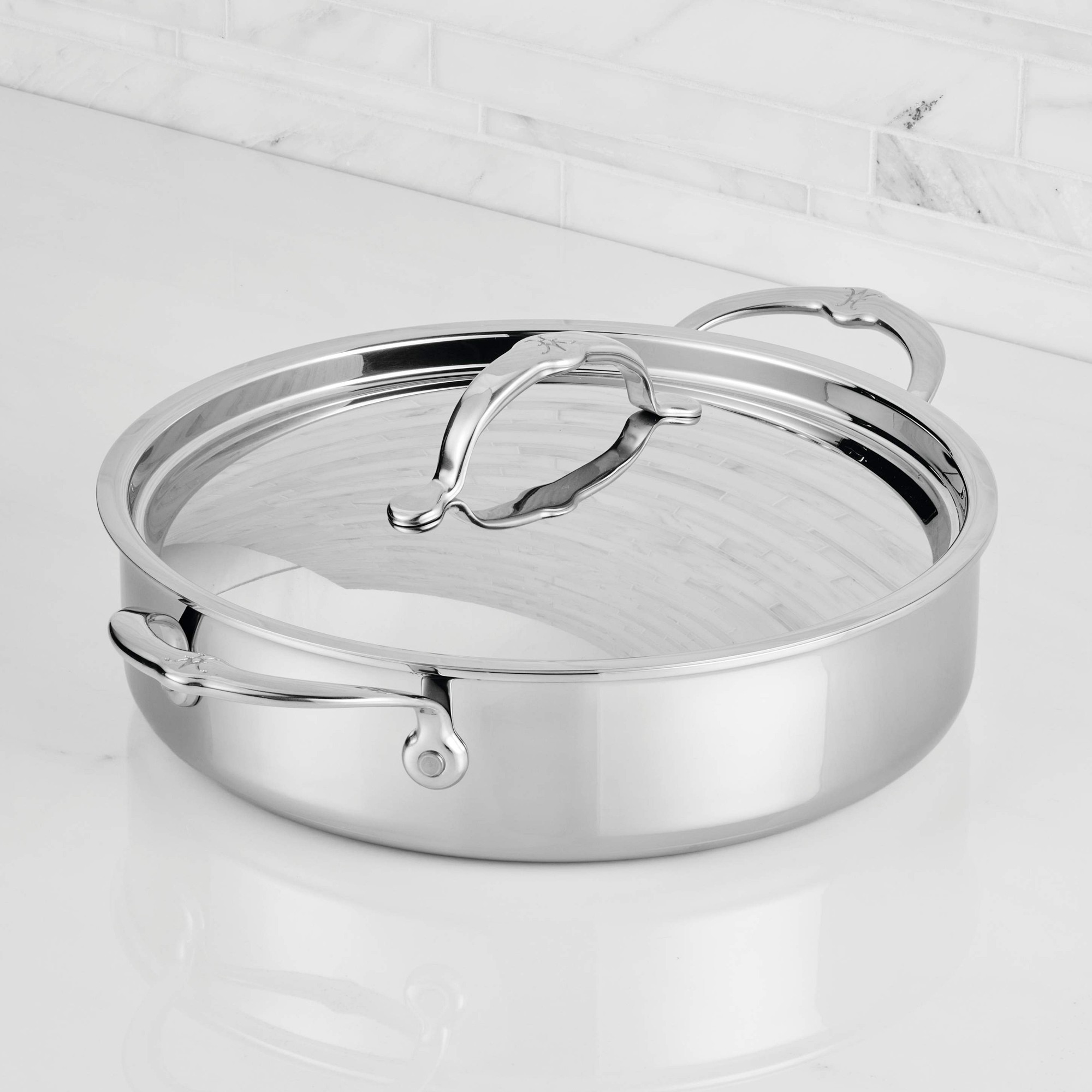 Hestan ProBond Luxe Professional Clad Stainless-Steel Covered Braiser, 3.5-Qt. Sansujyuku sansujyuku.com